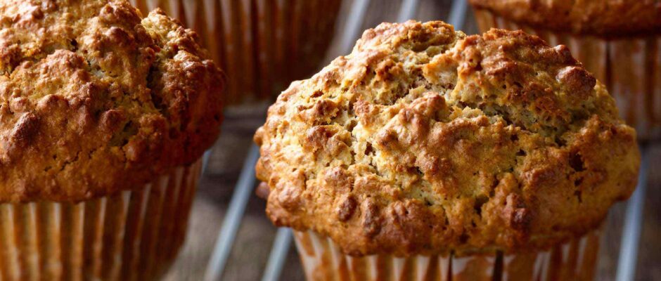 All Bran Cereal and Banana Muffins