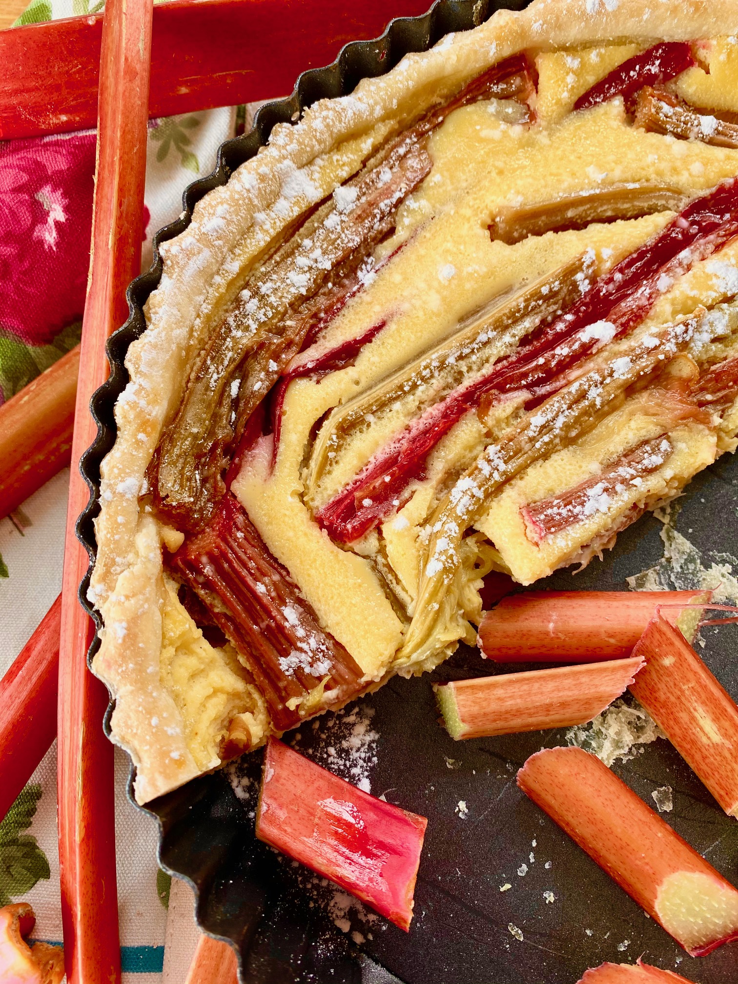 Roasted Rhubarb Tart Marcy Goldman's Better Baking