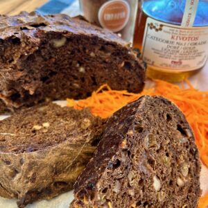 Rustic Carrot Walnut Yeasted Country Bread