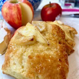 Roasted Apple and Camembert Biscuits