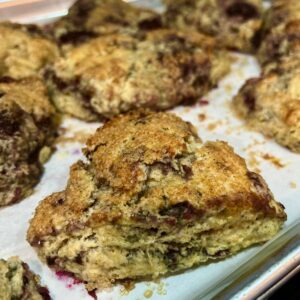 Blackberry Rye Scones